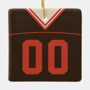 Anpassade Football Lacrosse Jersey Ornament