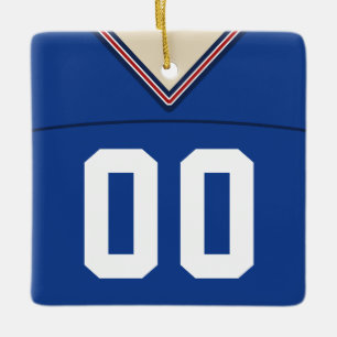 Anpassade Football Lacrosse Jersey Ornament