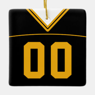 Anpassade Football Lacrosse Jersey Ornament