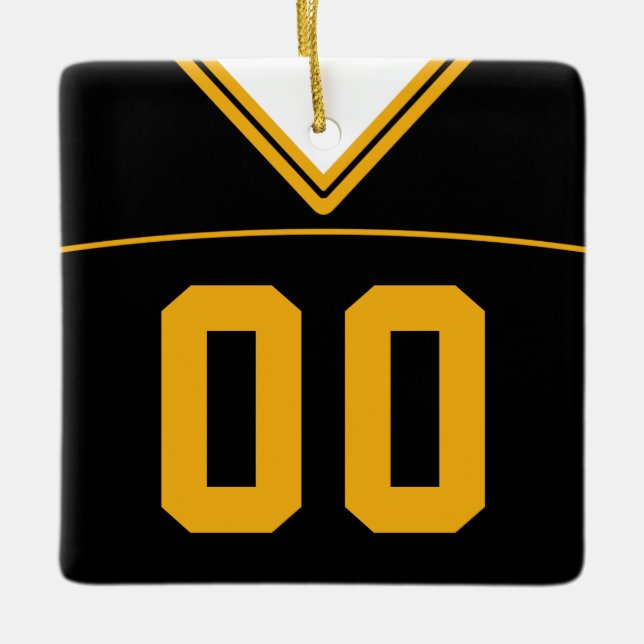 Anpassade Football Lacrosse Jersey Ornament (Framsida)