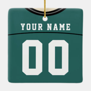 Anpassade Football Lacrosse Jersey Ornament