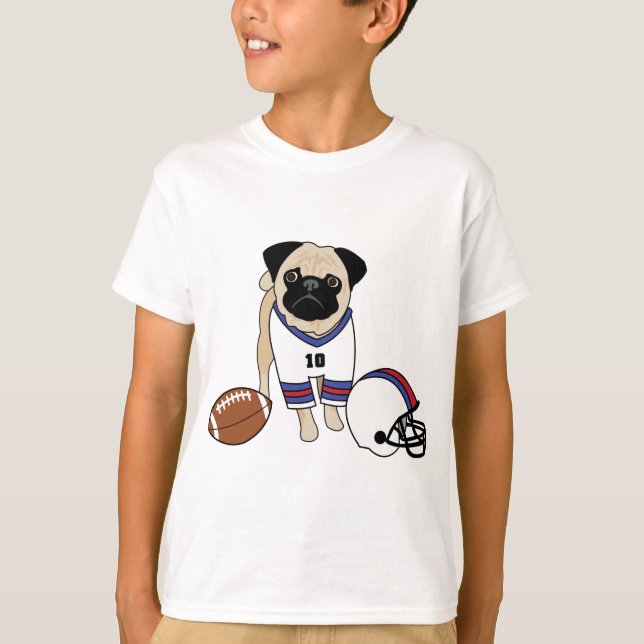Anpassade Football Pug Tröja (Framsida)