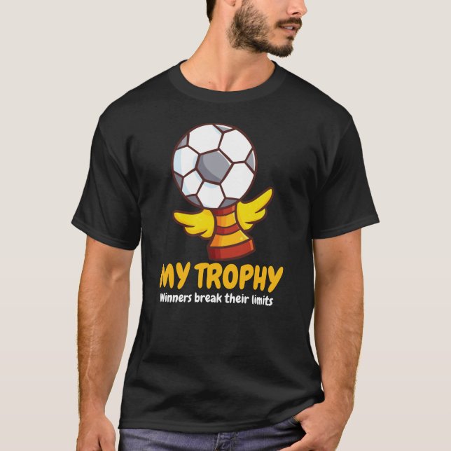 Anpassade Football Trophy T Shirt (Framsida)