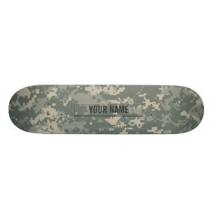Anpassade för arméACU-kamouflage Mini Skateboard Bräda 18,7 Cm