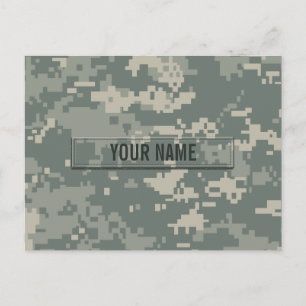 Anpassade för arméACU-kamouflage Vykort