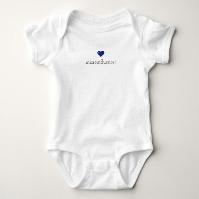 Anpassade för babyBodySuitMicroinfluencer gåva T Shirt (Framsida)