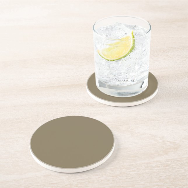 Anpassade för bakgrunden till kaffekaffe Färg Deco Underlägg Sandsten (Sidan)