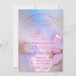 Anpassade för blommar av bröllopsinbjudan inbjudningar