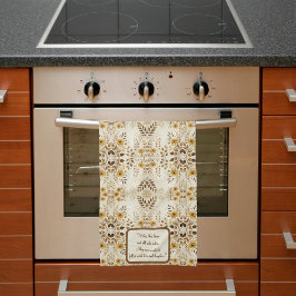 Anpassade för Blommigt av jordbruksmark Kökshandduk