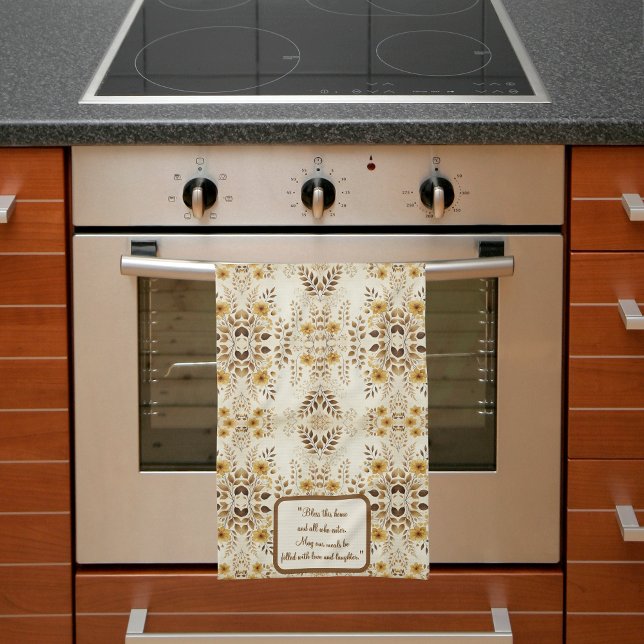 Anpassade för Blommigt av jordbruksmark Kökshandduk (Skapare uppladdad)