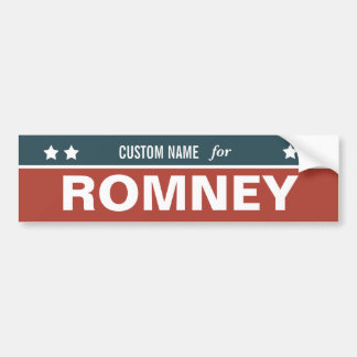 ANPASSADE för den Romney bildekalet Bildekal