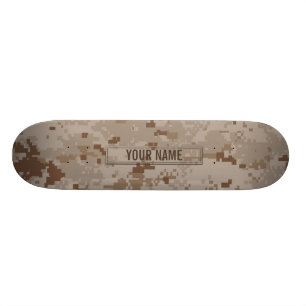 Anpassade för Digital ökenkamouflage Old School Skateboard Bräda 18 Cm