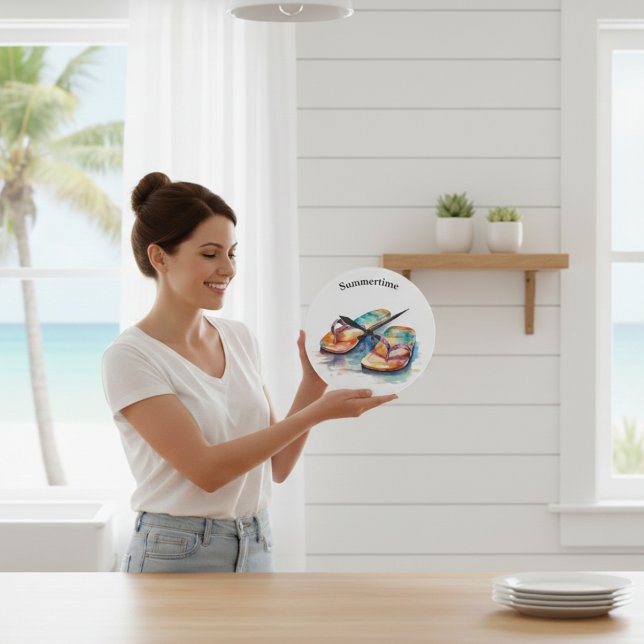 anpassade för färgämnet flinflip flops stor klocka (Skapare uppladdad)