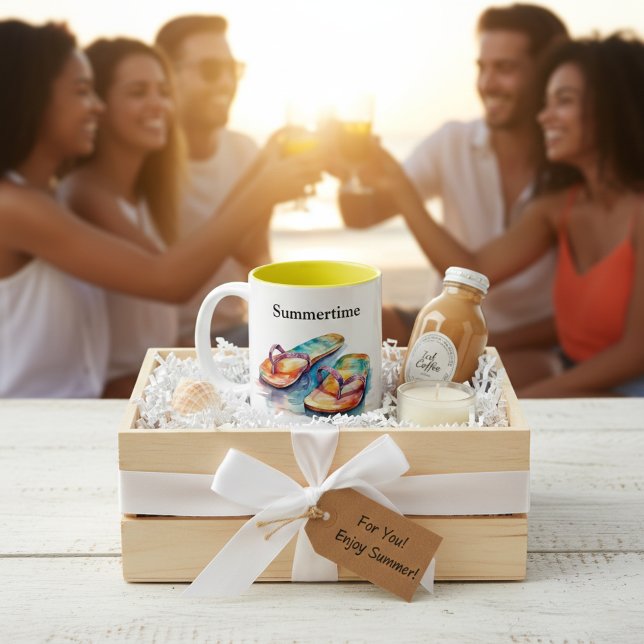 anpassade för färgämnet flinflip flops Två-Tonad mugg (Skapare uppladdad)