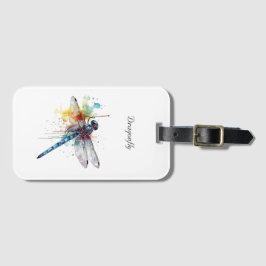 anpassade för färglös dragonfly bagagebricka