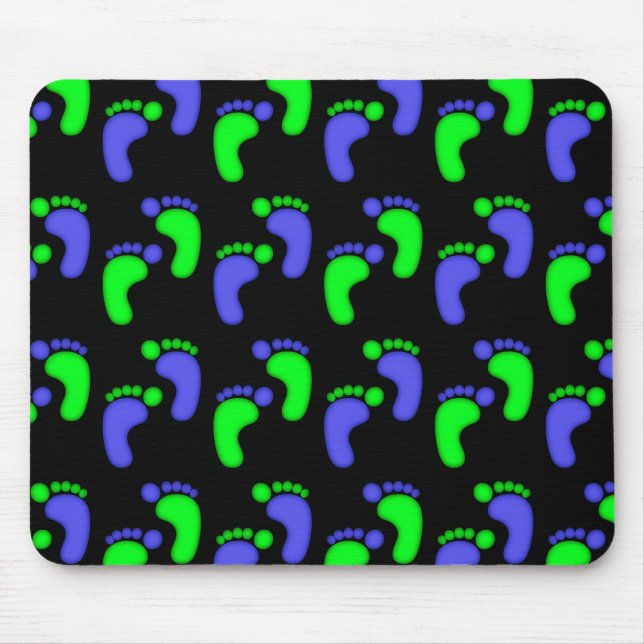 Anpassade för godisfotblått musmatta (Framsidan)