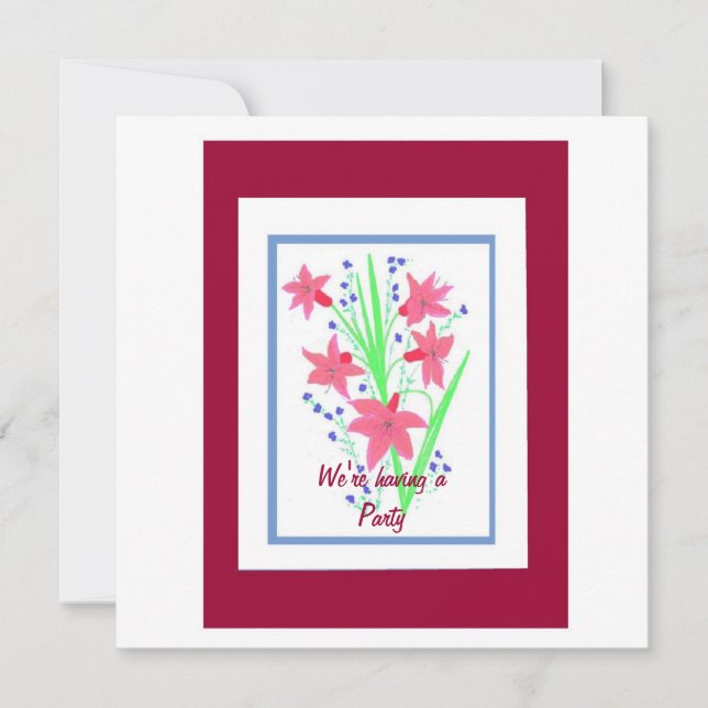 anpassade för gruppinbjudan inbjudningar (Framsida)