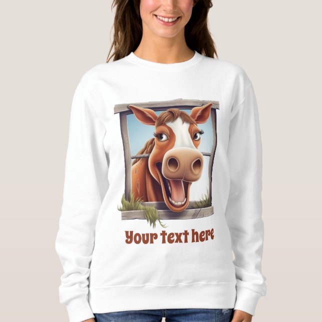 Anpassade för hästhundar t shirt (Framsida)