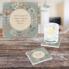 Anpassade för humant andedräkt Bible Verse Stenunderlägg