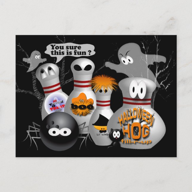 Anpassade för inbjudan till Bowling-partiet (Framsida)