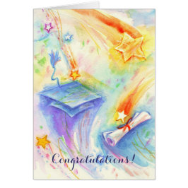 Anpassade för konstgjord sockel i studenten hälsningskort