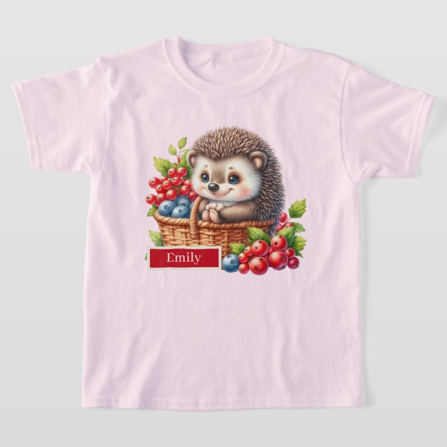 Anpassade för kurgghåg för cute-flickor t shirt (Laydown)