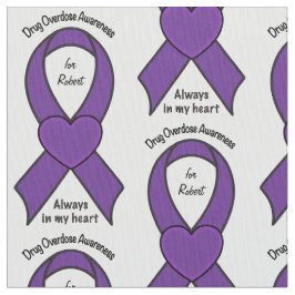 Anpassade för namn för drogöverdosmedvetenhet tyg