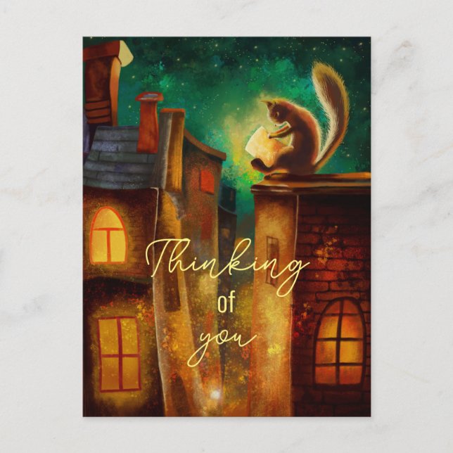 Anpassade för nattläsning i Fairytale Vykort (Framsida)