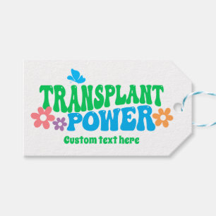 Anpassade för omkoppling av ström vid transplantat presentetikett