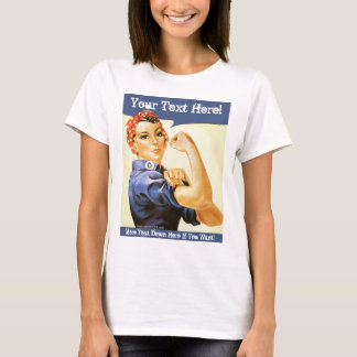 Anpassade för Rosie Riveter fullständigt Tee Shirt