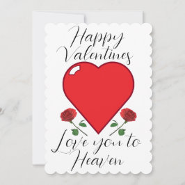 Anpassade för Valentines day-kort Julkort