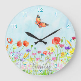 anpassade för vattenfärger för vildblommavårblomma stor klocka