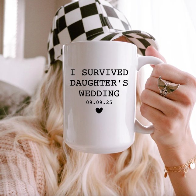 Anpassade föräldrar Brud överlevde min dotters brö Kaffemugg (Skapare uppladdad)