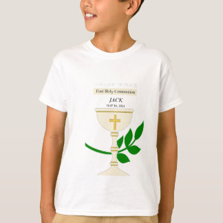 Anpassade Första Heligan Communion Chalice T-shirt