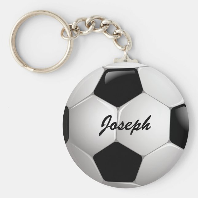 Anpassade Fotboll - fotbolls fotboll Nyckelring (Framsidan)