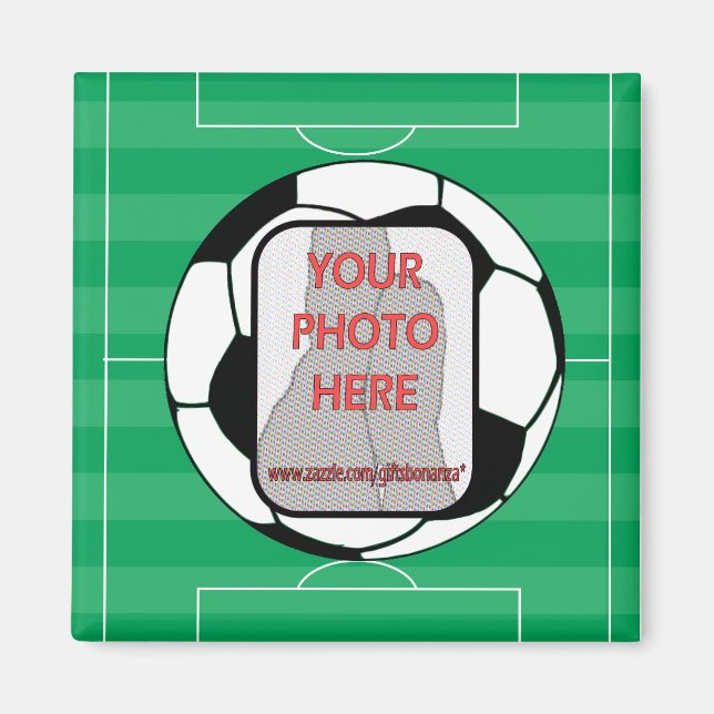 Anpassade fotboll magnet (Framsidan)