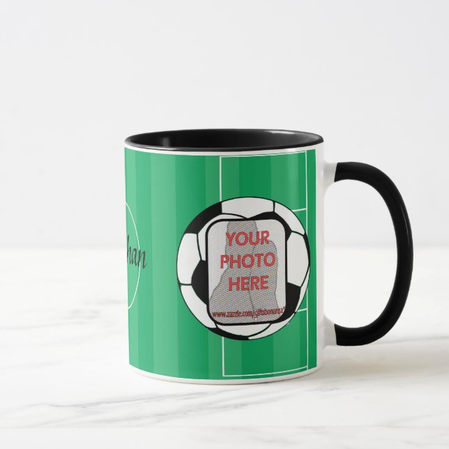 Anpassade fotboll mugg (Höger)