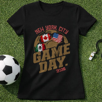 Anpassade fotbollscityflaggor & Namn slitna matchd T Shirt