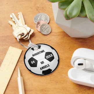 Anpassade fotbollsgåvor för pojkar och flickor nyckelring