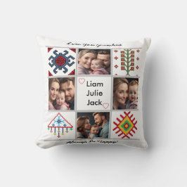 Anpassade Foto Blanket Collage Kudde