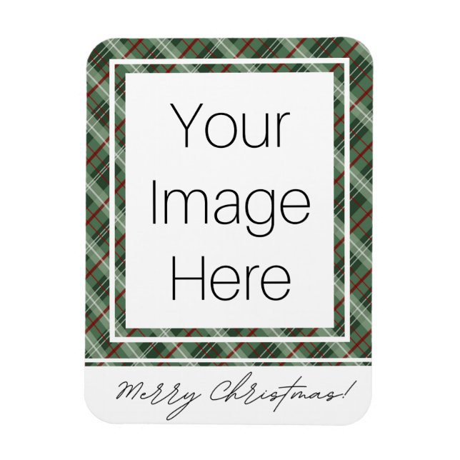 Anpassade Foto Julpset Magnet (Vertikal)