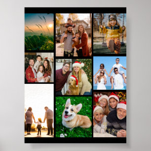 Anpassade fotobrev, Anpassade 9 bilder Poster