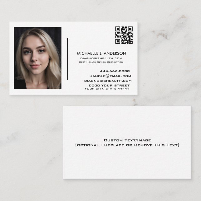 Anpassade Fotobusinesskort Snabbt Gratis Visitkort (Fram/baksida)