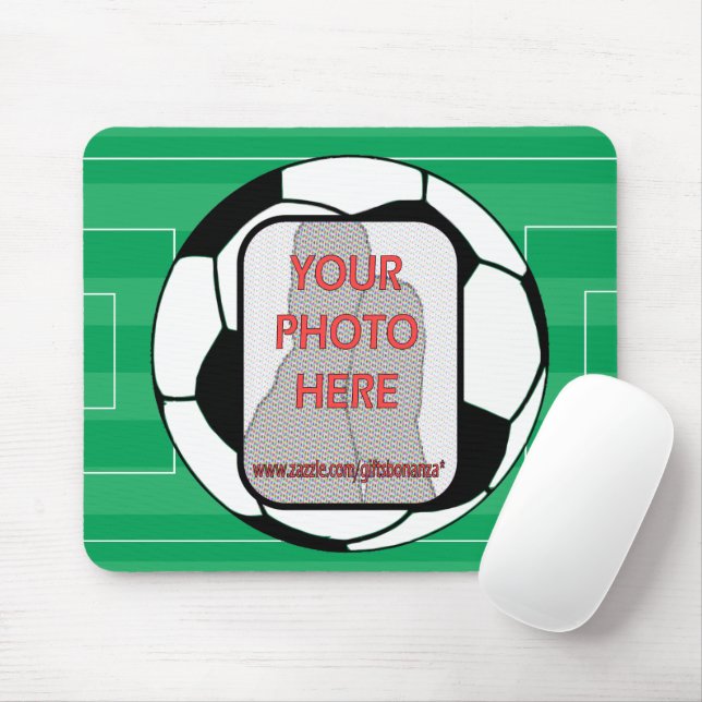Anpassade fotofotboll Mousepads Musmatta (Med mus)
