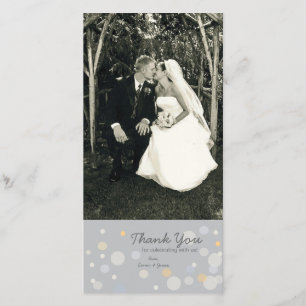 Anpassade Fotokort: Champagne Bubbles Tack Kort