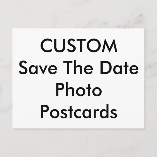 Anpassade fototextbildspar kort för Save The Date (Framsida)