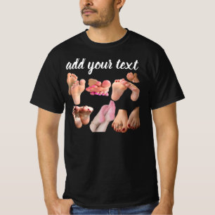 Anpassade fötter Fetish – Personlig "Jag älskar fö T Shirt