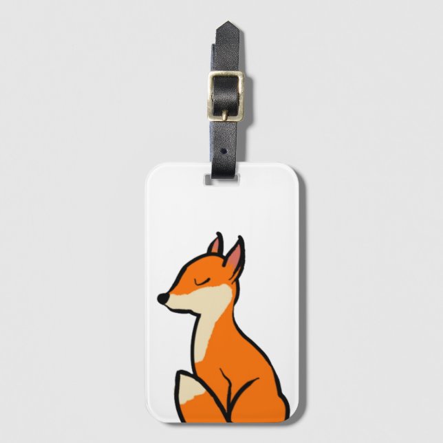 Anpassade Fox Bagagebricka (Framsida vertikal)