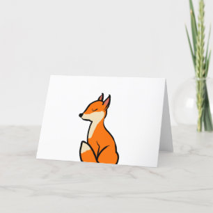 Anpassade Fox Helgkort
