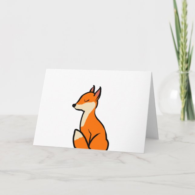 Anpassade Fox Helgkort (Framsida)